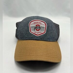 Ohio State buckeyes mesh men’s hat color‎ gray and red